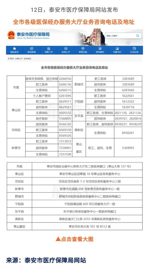 泰安市醫(yī)保經辦服務與節(jié)能管理服務信息指南
